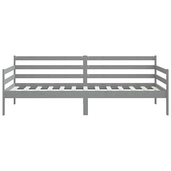 Tatiana Solid Pinewood Single Day Bed In Grey