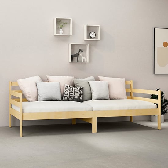 Photo of Tatiana solid pinewood single day bed in natural