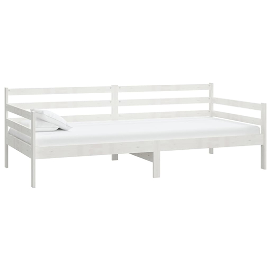 Tatiana Solid Pinewood Single Day Bed In White