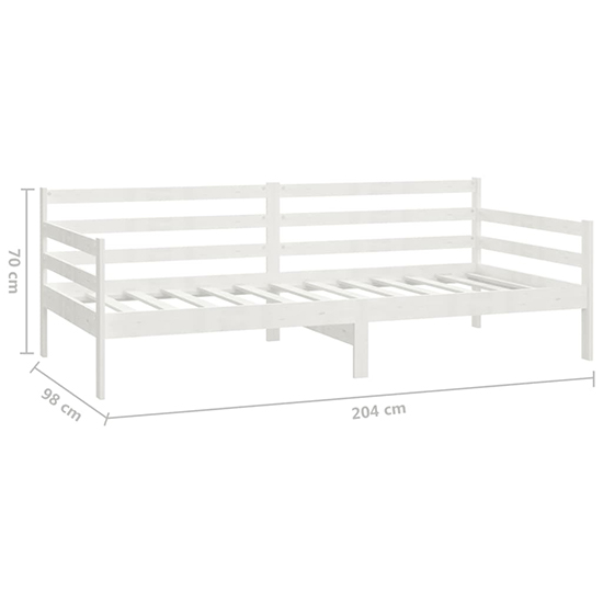 Tatiana Solid Pinewood Single Day Bed In White_6