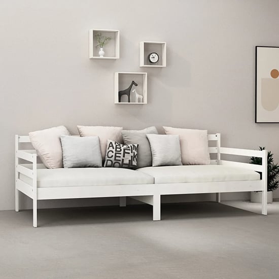 Read more about Tatiana solid pinewood single day bed in white