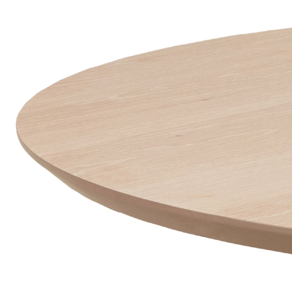 Taunton Wooden Dining Table Round In White Oak