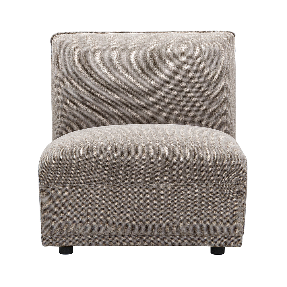 Tavion Fabric Corner Sofa in Pebble