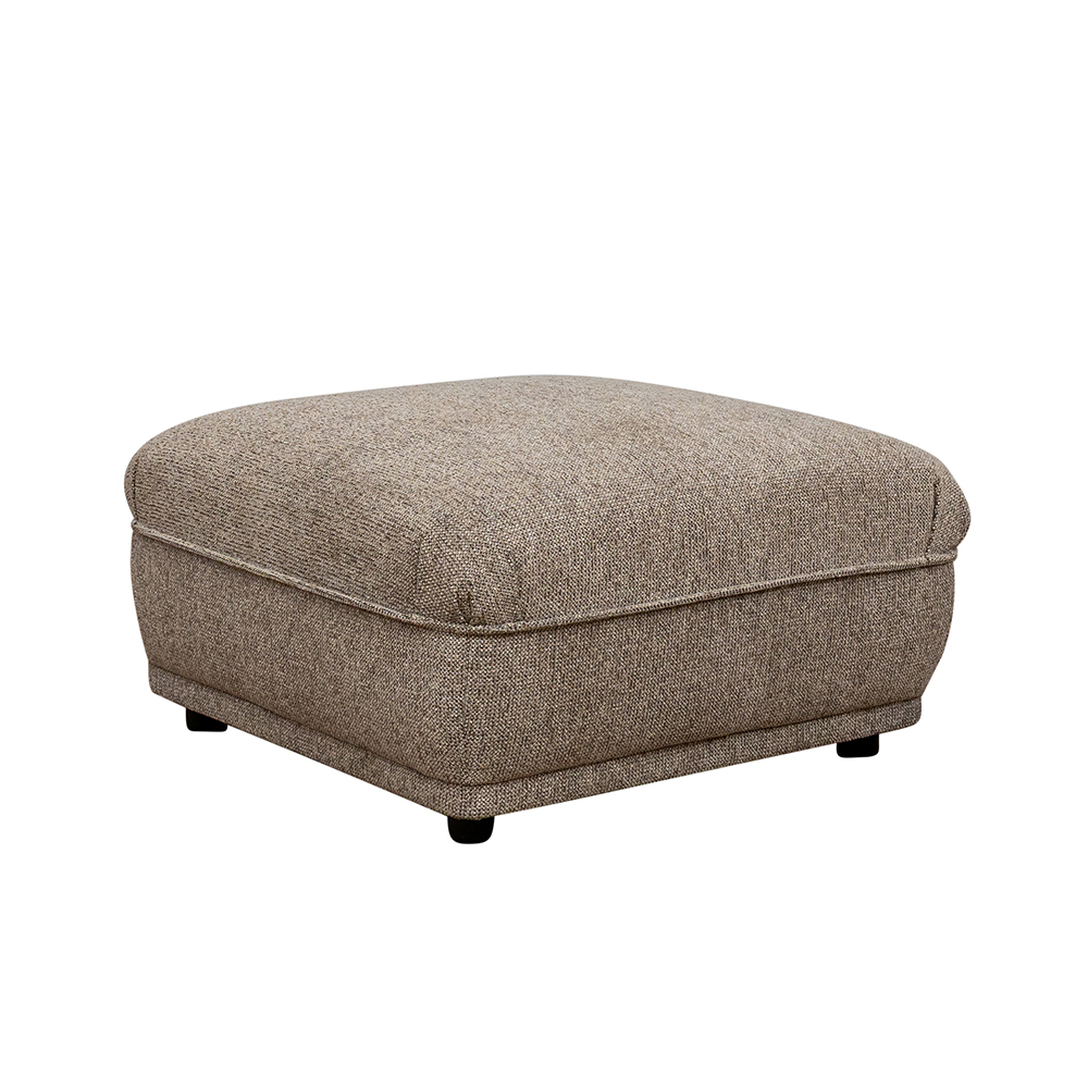 Tavion Fabric Footstool in Pebble