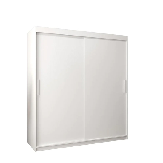 Tavira Wooden Wardrobe 2 Sliding Doors 180cm In White