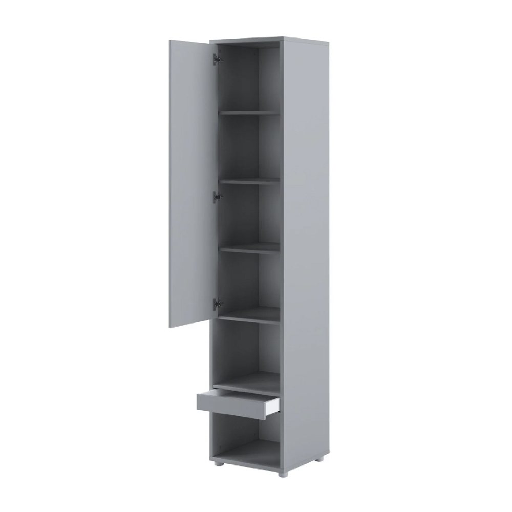 Teaneck Wooden Storage Cabinet With 1 Door In Matt Grey