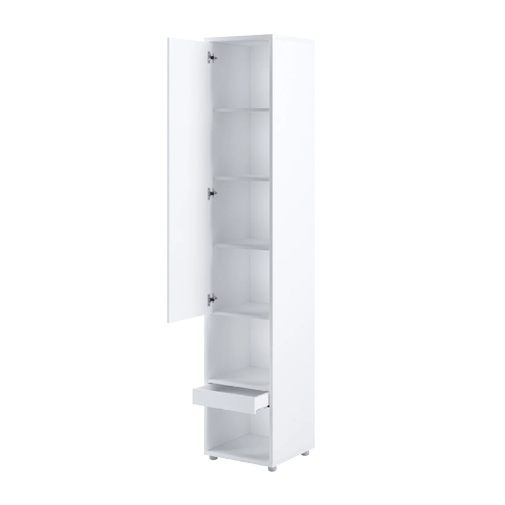 Teaneck Wooden Storage Cabinet With 1 Door In Matt White