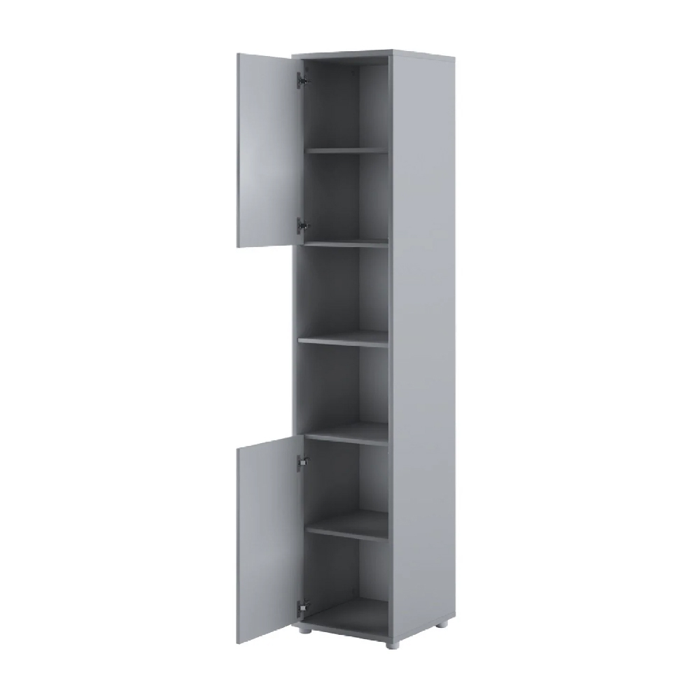 Teaneck Wooden Storage Cabinet With 2 Doors In Matt Grey