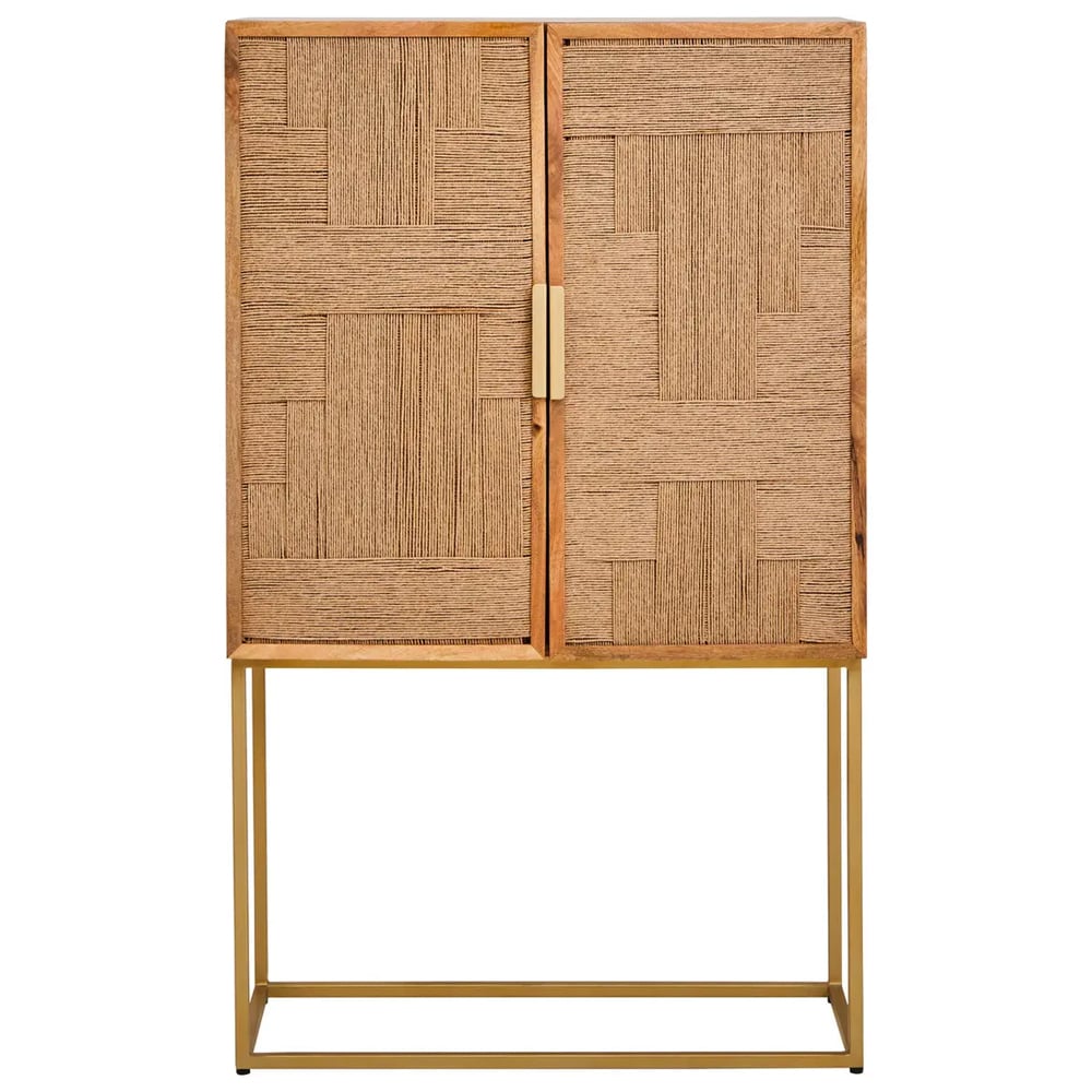 Teaneck Wooden Storage Cabinet With 2 Doors In Natural