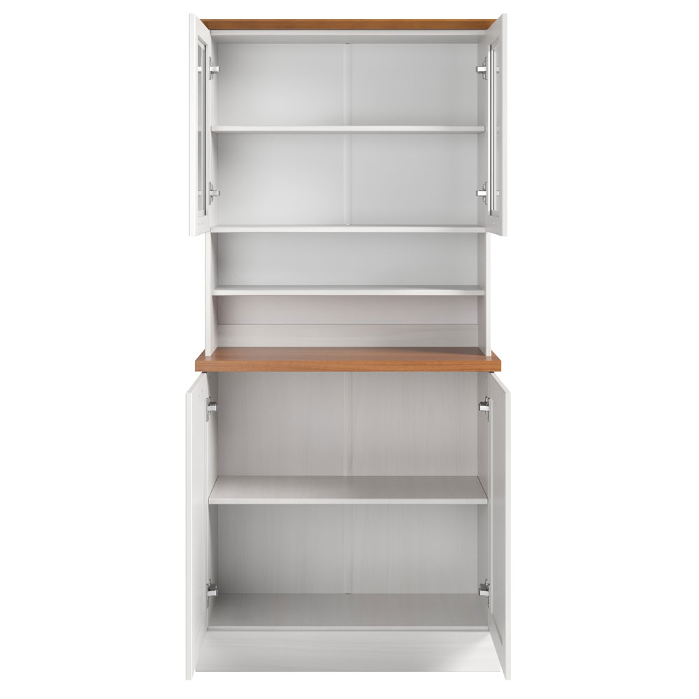 Telmira Wooden Coffee Station with 4 Doors in Stained Wax