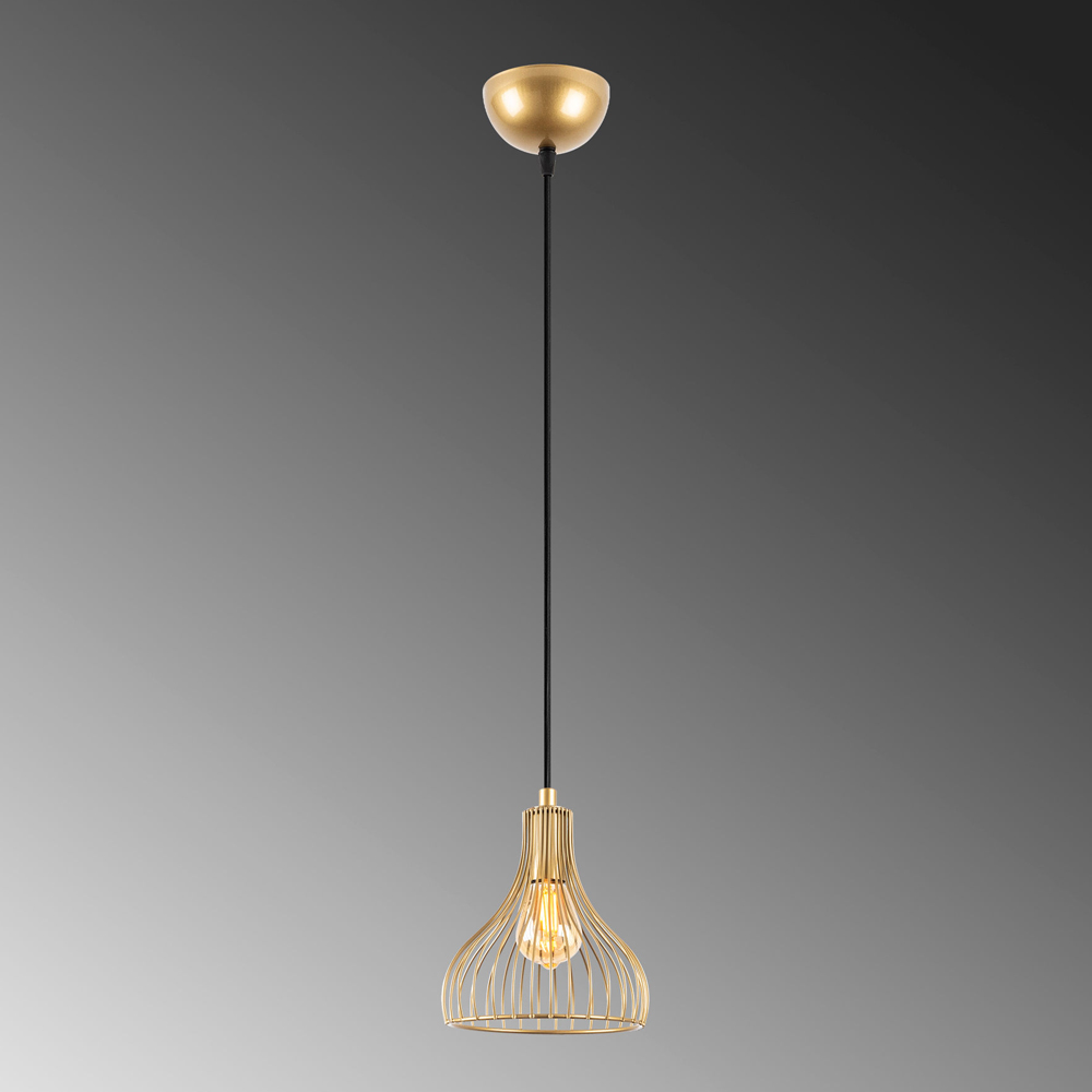 Telyildo Metal Ceiling Pendant Light in Gold