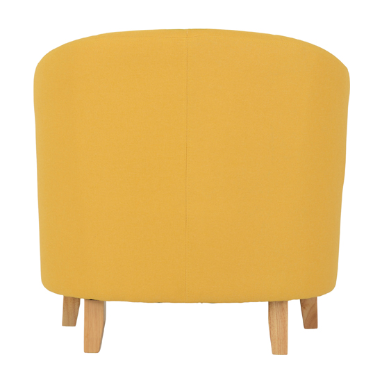 Trinkal Fabric Upholstered Tub Chair In Mustard Furniture in Fashion