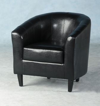 Product photograph of Trinkal Tub Chair In Black from Furniture in Fashion