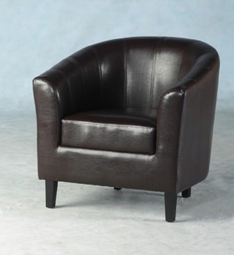 Trinkal Tub Chair In Expresso Brown