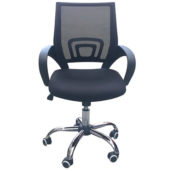 Tenby Fabric Mesh Back Home And Office Chair In Black