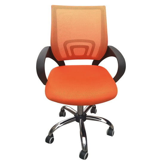 Tenby Fabric Mesh Back Home And Office Chair In Orange