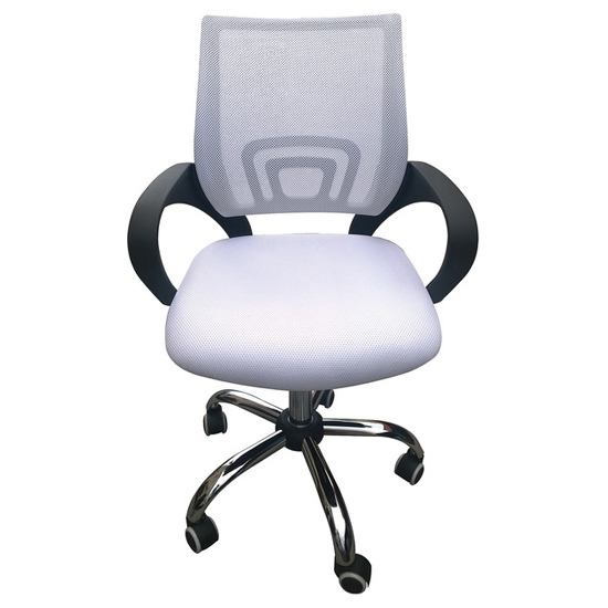 Read more about Tenby fabric mesh back home and office chair in white