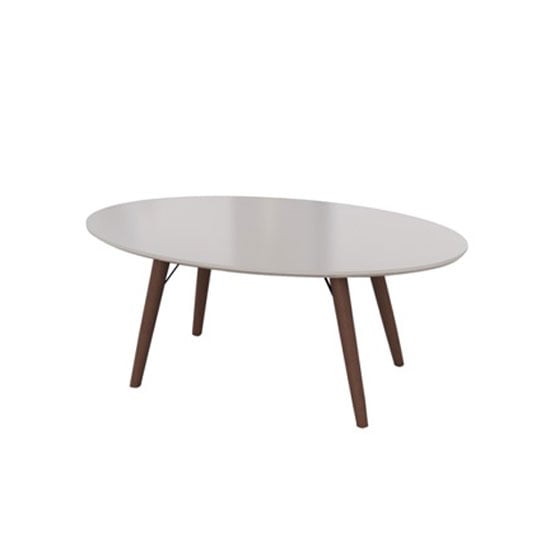 Read more about Teramo coffee table in champagne high gloss and metal legs