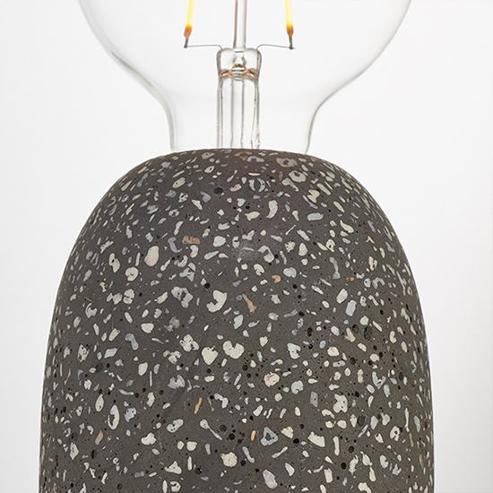 Terrazzo Table Lamp In Black Terrazzo_4