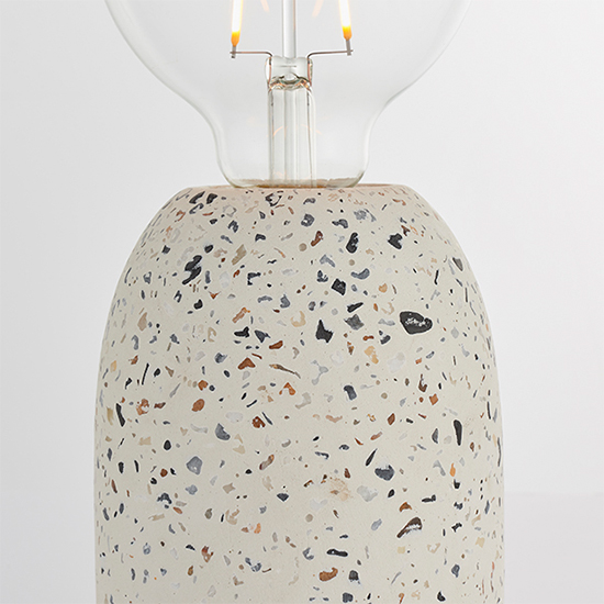 Terrazzo Table Lamp In White Terrazzo