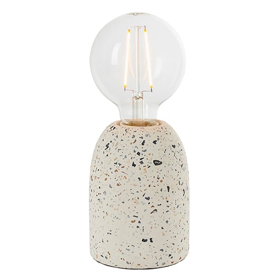 Product photograph of Terrazzo Table Lamp In White Terrazzo from Furniture in Fashion