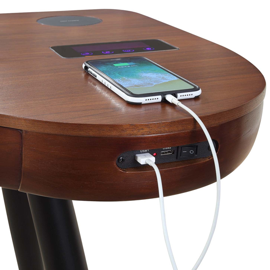 Terrence Wooden Laptop Desk In Walnut Finish