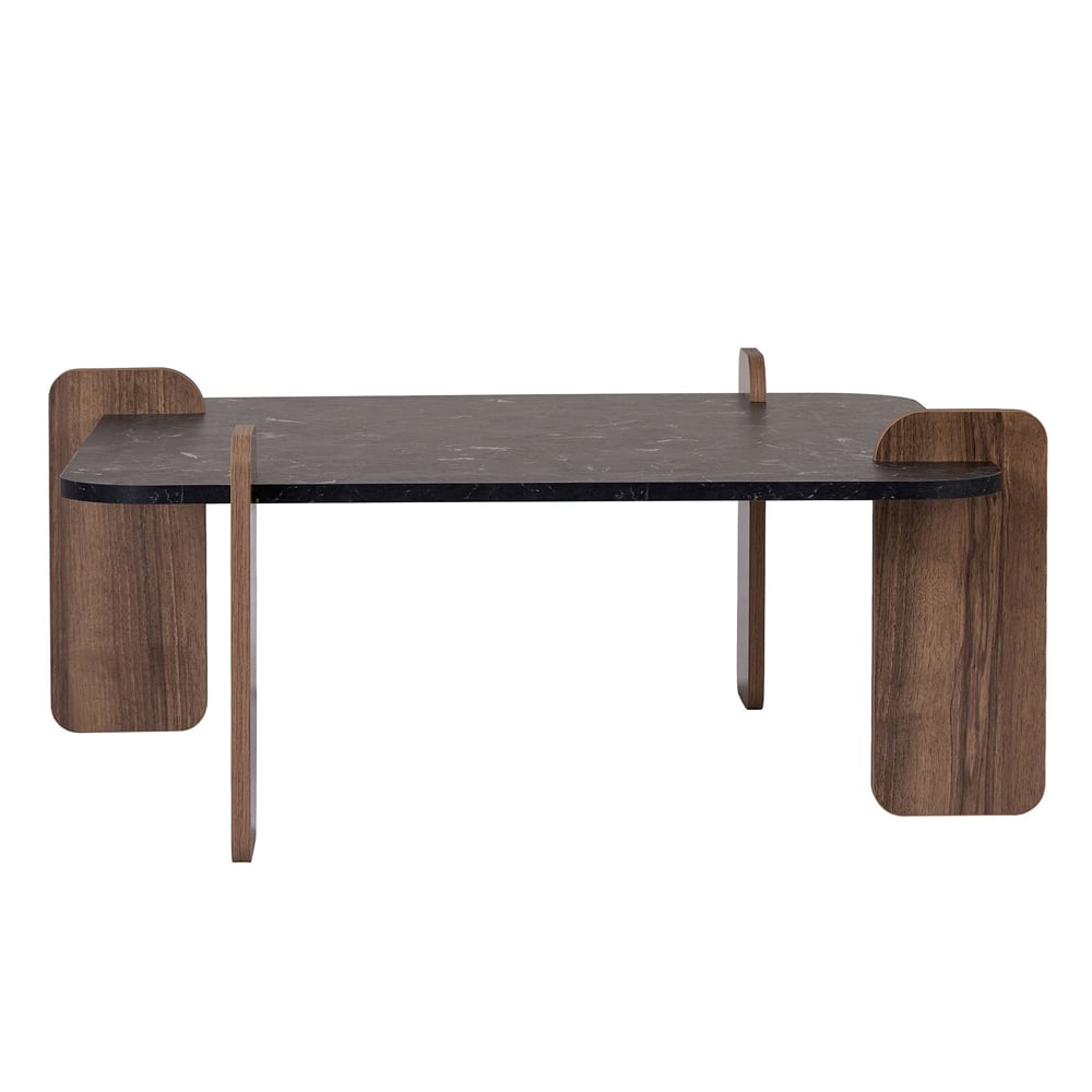 Albury Square Wooden Coffee Table in Lotus and Walnut