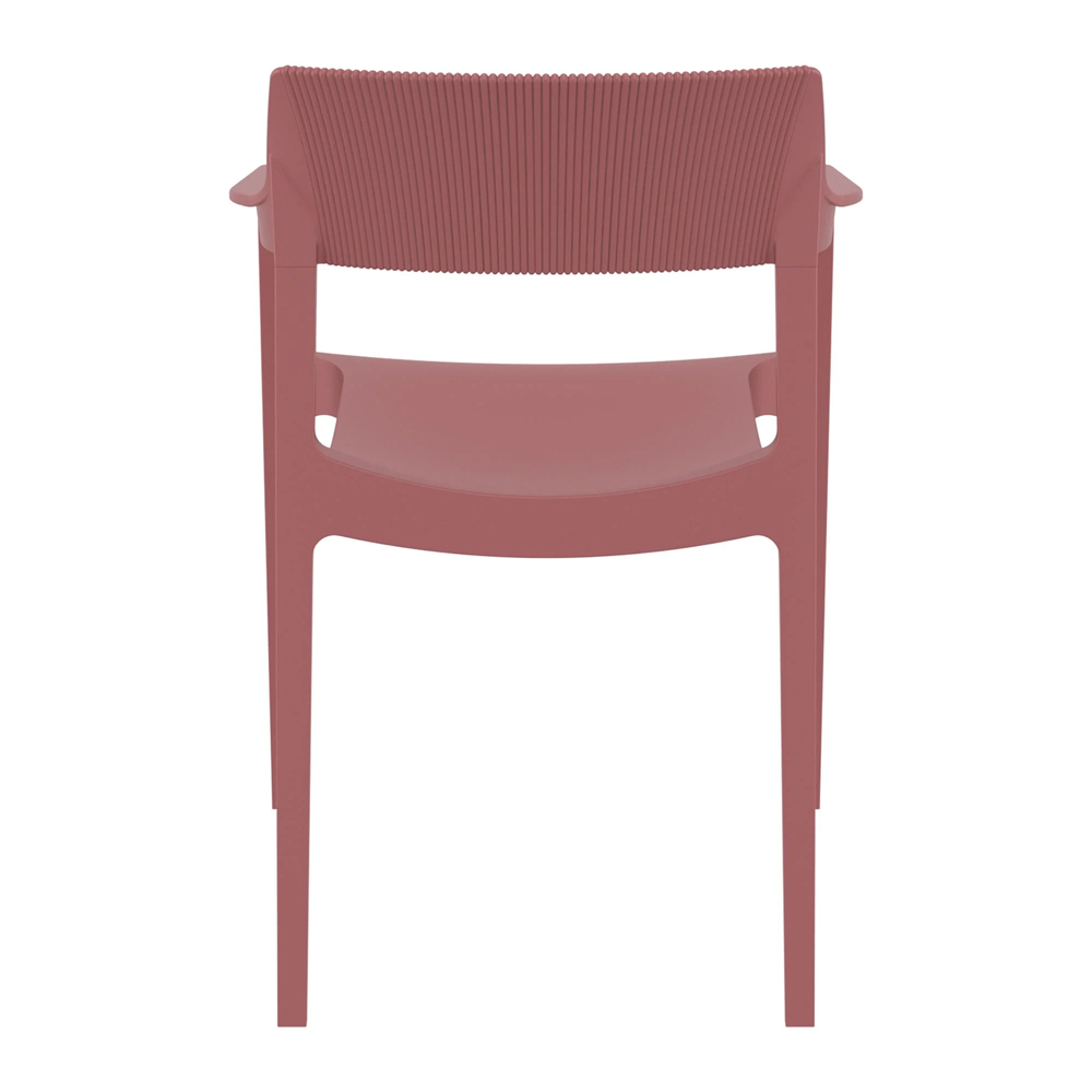 Tervel Polypropylene Stacking Armchair in Marsala