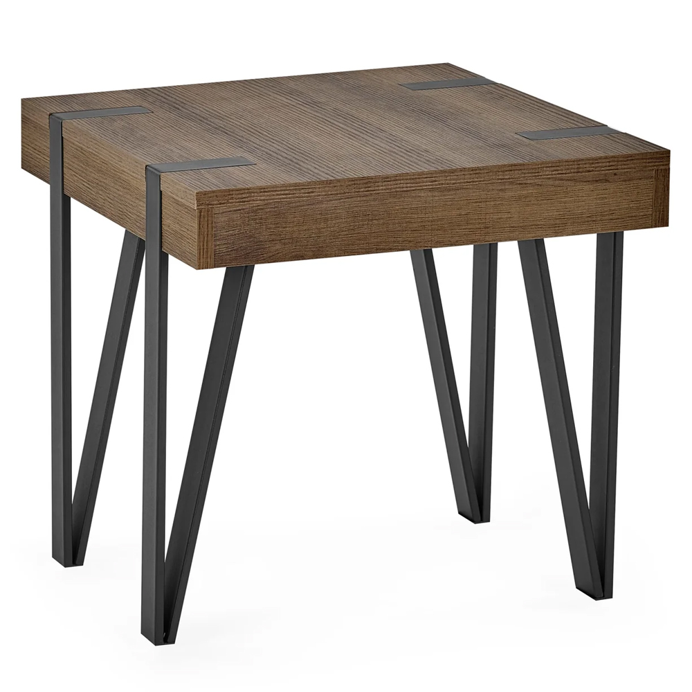 Tetonia Wooden Lamp Table - Brown