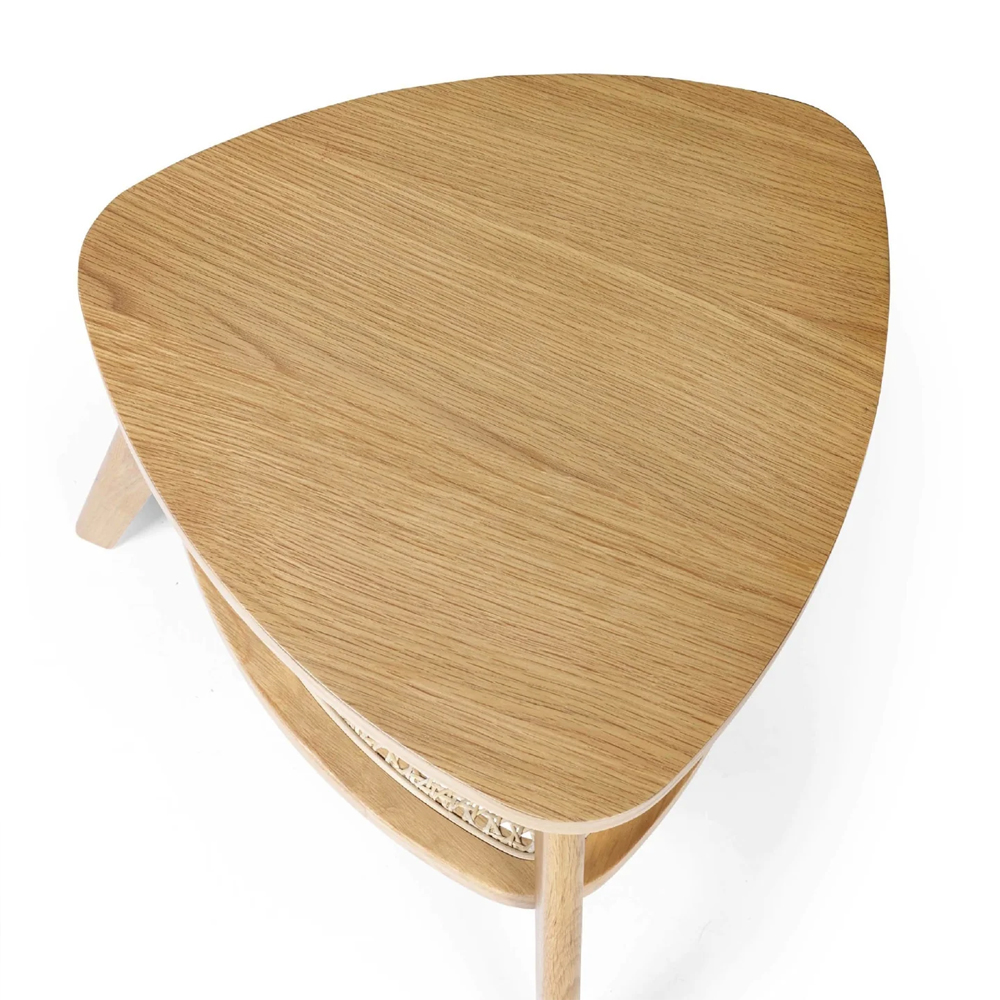 Tetonia Wooden Side Table - Light Brown