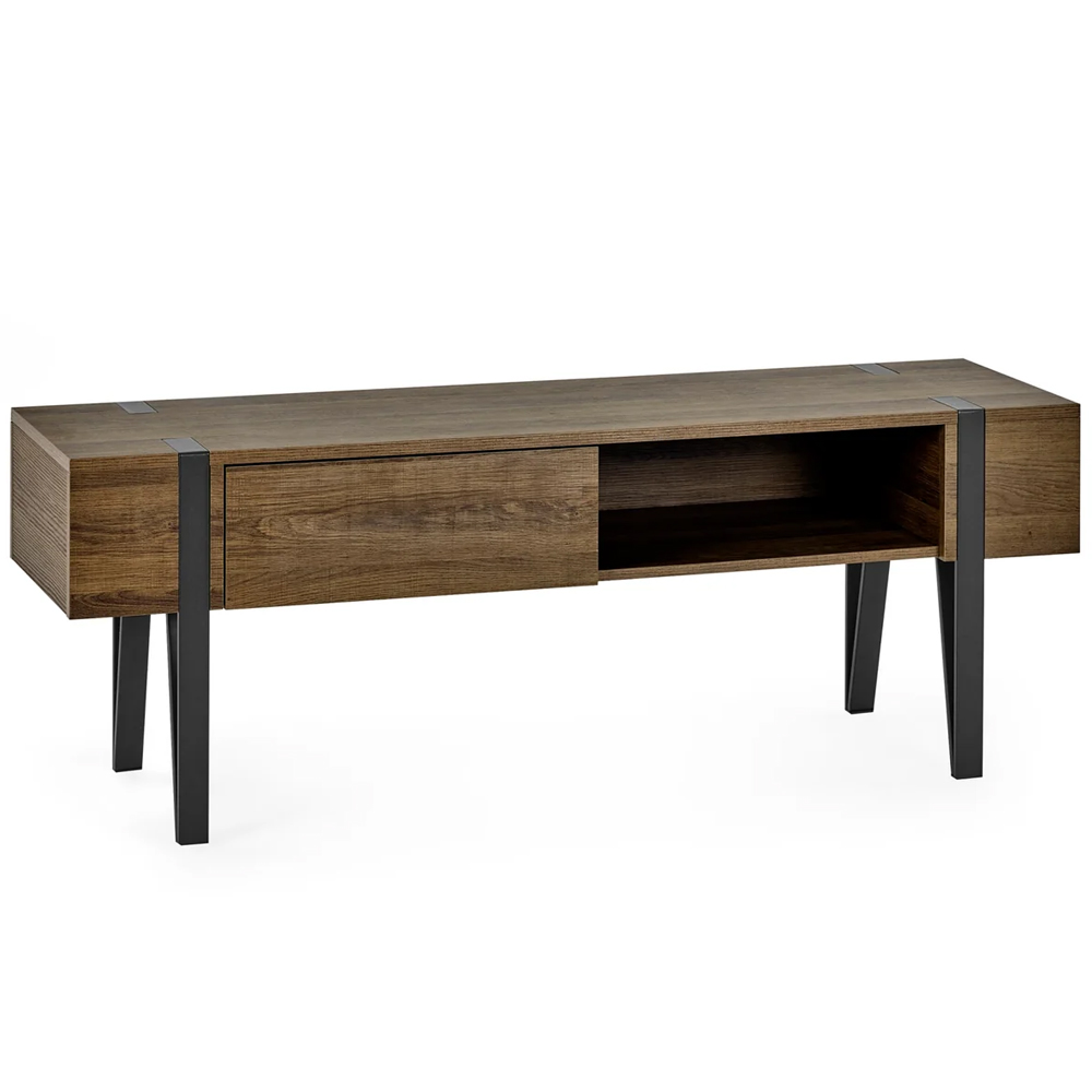 Tetonia Wooden TV Stand With 1 Drawer - Brown