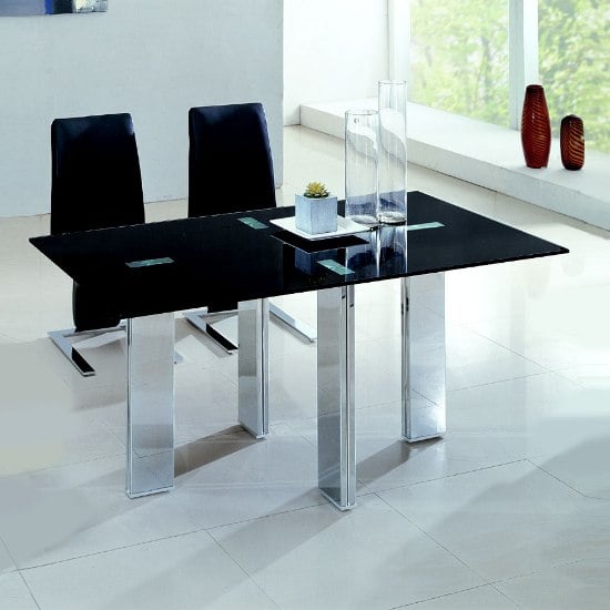 tetris black dining table - How Much Space Around Dining Table Should You Have