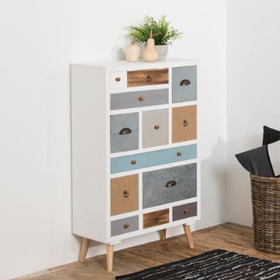 Thaws Wooden Chest Of 13 Drawers In Multicolored