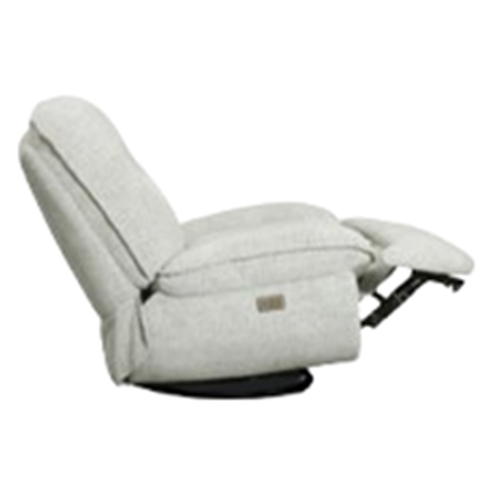 Thorndale Fabric Electric Recliner Chair In Light Grey