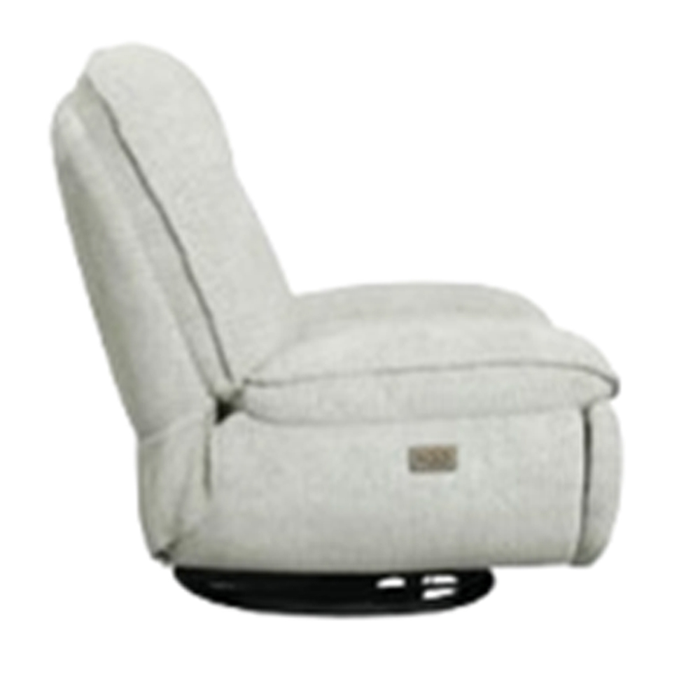 Thorndale Fabric Electric Recliner Chair In Light Grey