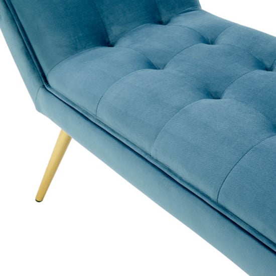 Totnes Fabric Upholstered Hallway Bench In Teal_5