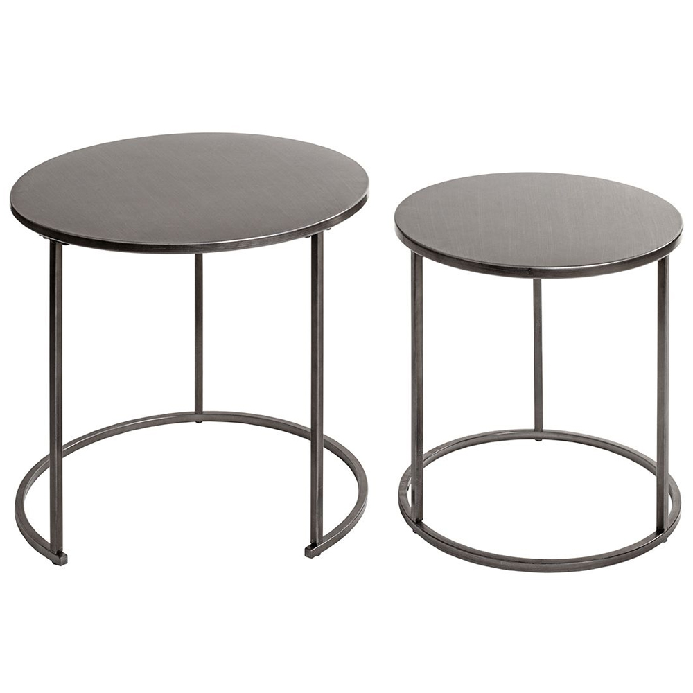 Thornville Metal Nest Of 2 Tables In Anthracite