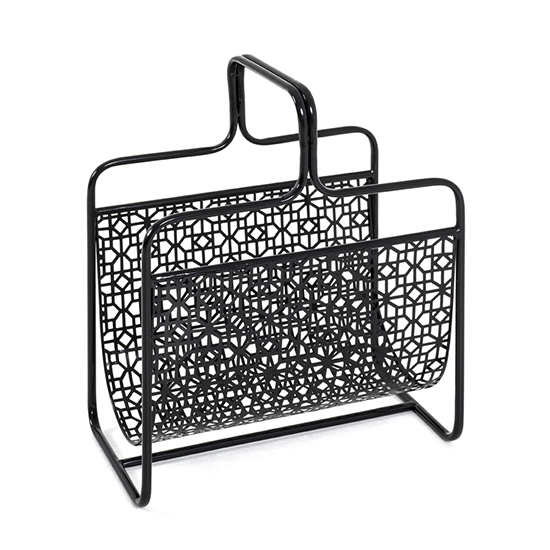 Thornville Metal Magazine Rack In Black