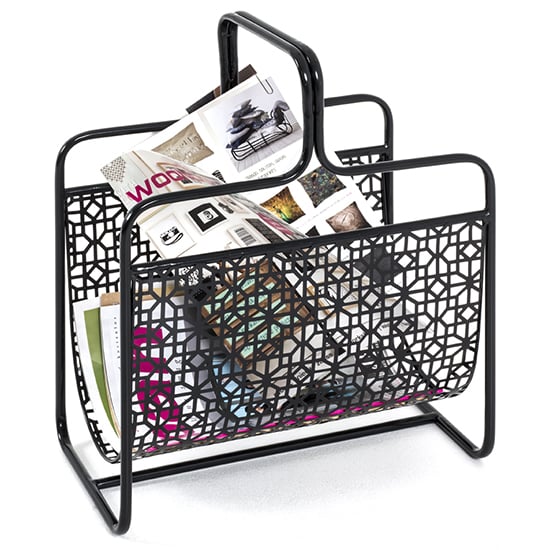 Read more about Thornville metal magazine rack in black