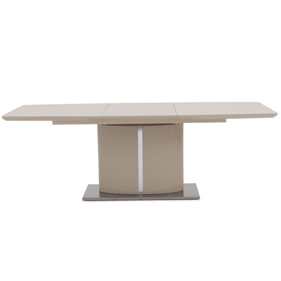 Falstone Extending Dining Table Rectangular In Cream High Gloss