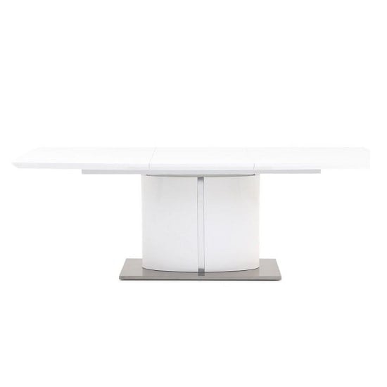 Photo of Falstone extending dining table rectangular in white high gloss