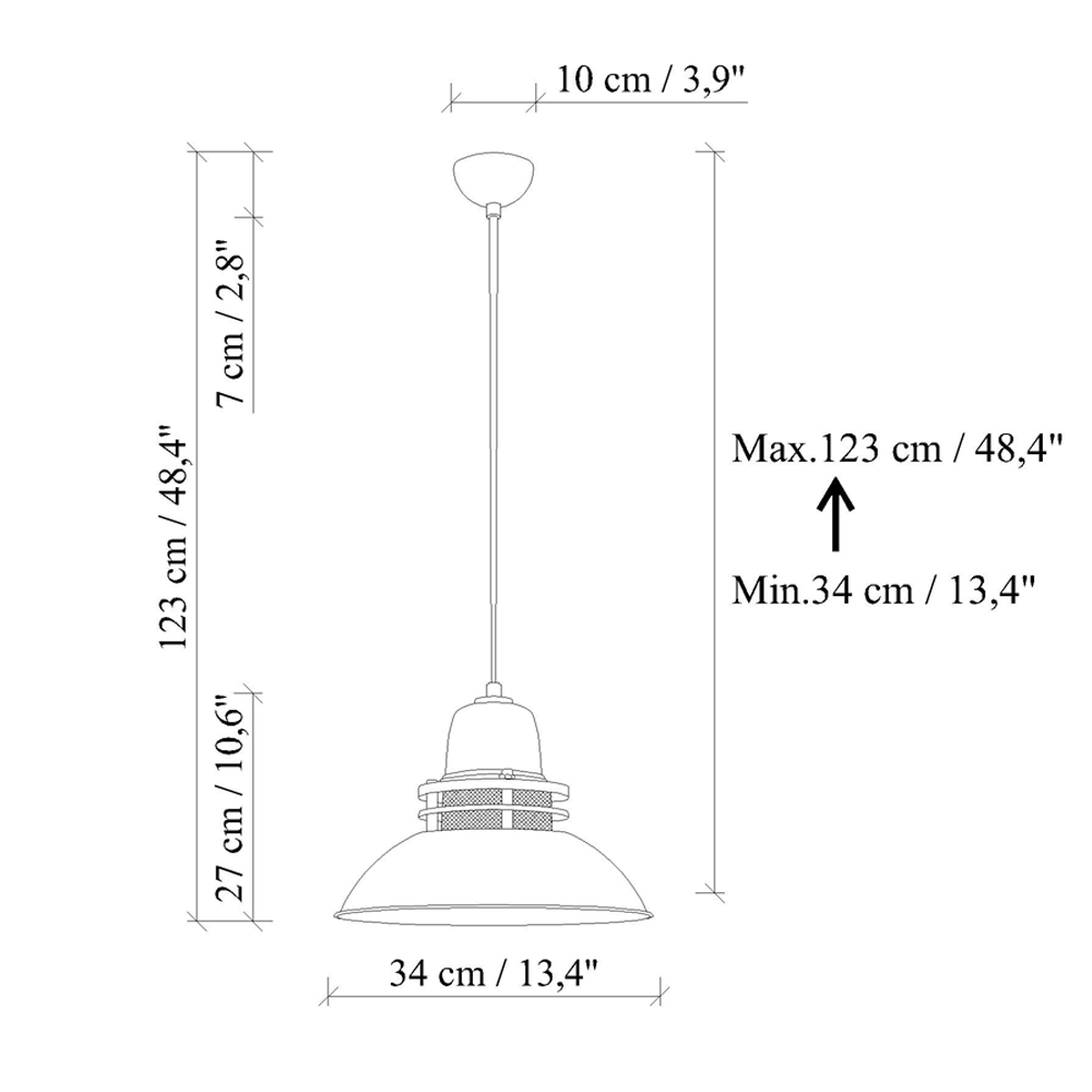Tibet Metal Ceiling Pendant Light in Antiquation