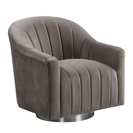 Tintern Swivel Lounge Chaise Chair In Cappuccino