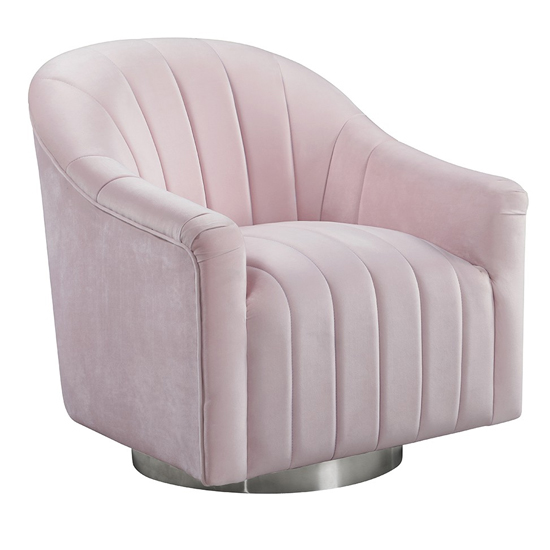 Tintern Swivel Lounge Chaise Chair In Pink