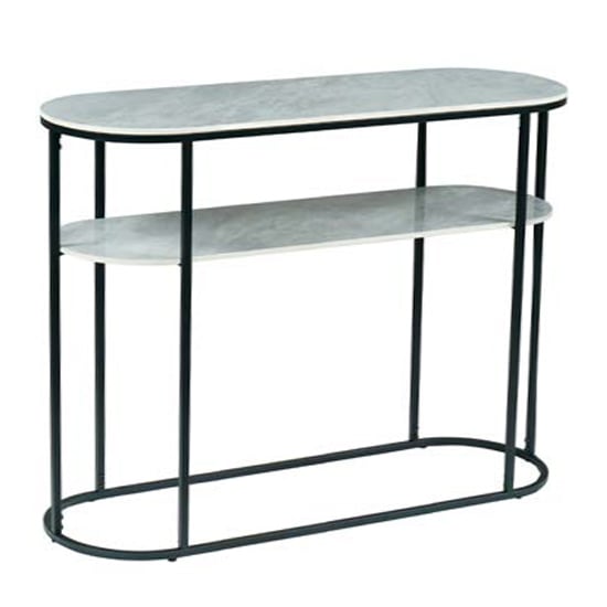 Product photograph of Tifton Sintered Stone Console Table In Boya Grey from Furniture in Fashion