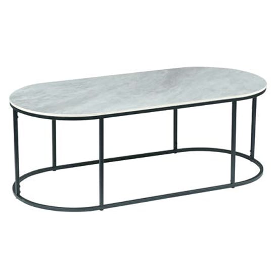 Tifton Sintered Stone Coffee Table Rectangular In Boya Grey