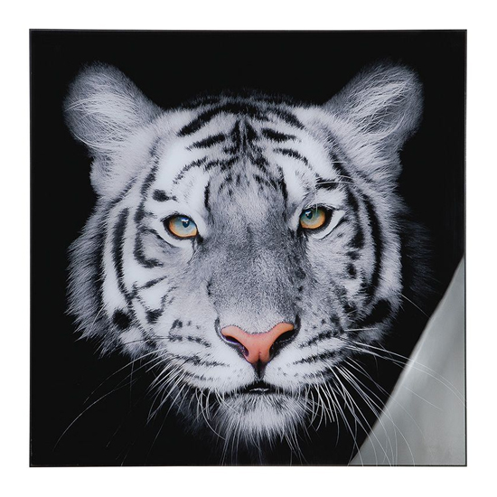 Read more about Tiger head picture acrylic wall art in black and white