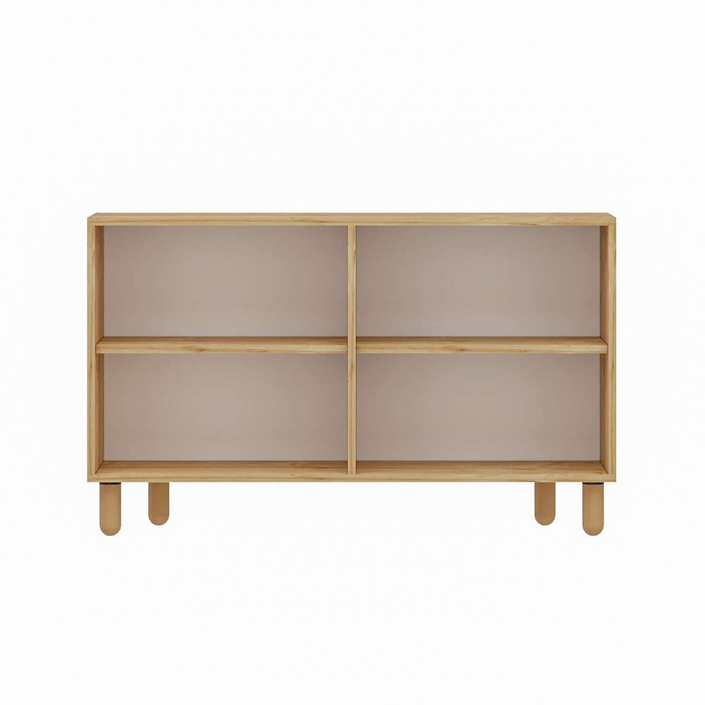 Tiger Wooden Sideboard with 4 Doors in Sapphire Oak
