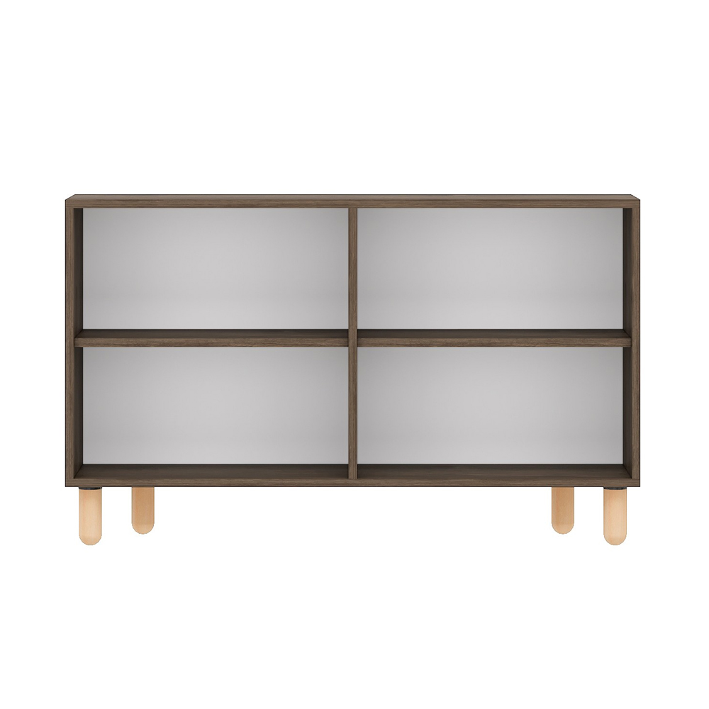 Tiger Wooden Sideboard with 4 Doors in Walnut
