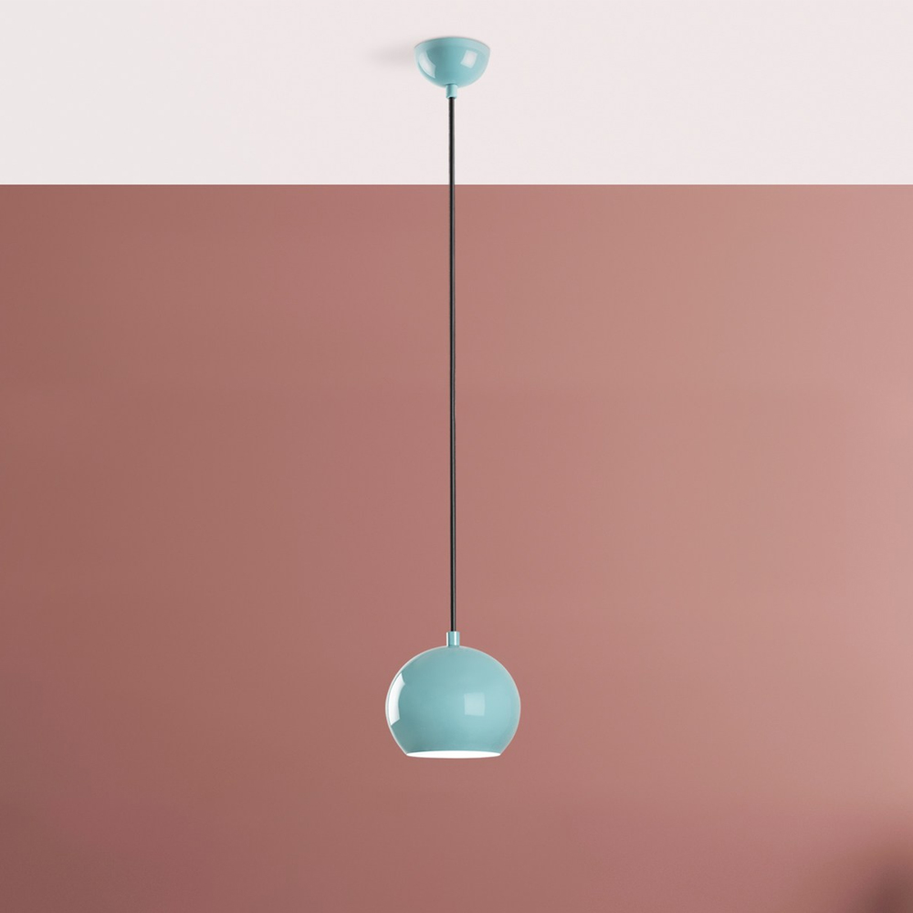 Tigris Metal Ceiling Pendant Light in Turquoise